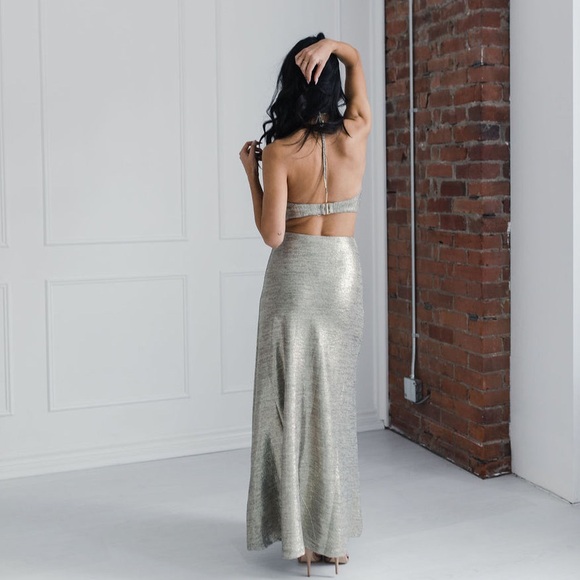 SIGNIFICANT OTHER Chloe Maxi Dress in Gold - Picture 2 of 7